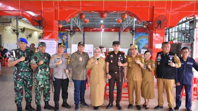 Pastikan Pencoblosan Kondusif, Bersama Forkopimda Pj Wali Kota Jambi Tinjau Sejumlah TPS