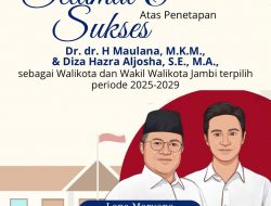 Ucapan Selamat dan Harapan Dubes RI untuk Dr. Maulana, Wali Kota Jambi