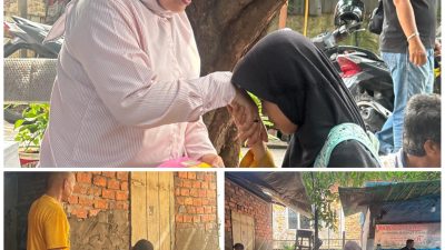 Dinsos Kota Jambi Perbaiki Rumah Warga dan Bagikan Bantuan Buku Tulis di Kelurahan Rajawali
