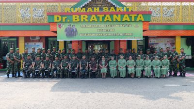 Kakesdam XX/Tuanku Imam Bonjol Kolonel Ckm dr. Robert Simanjuntak, M.A.R.S, Sambangi Denkesyah 02.04.02 Jambi dengan Sambutan Hangat