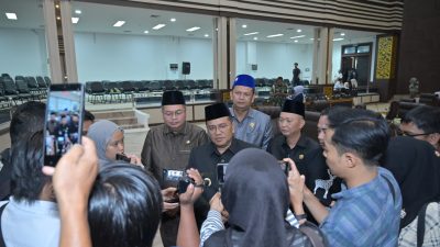 Wako Maulana saat sesi wawancara media