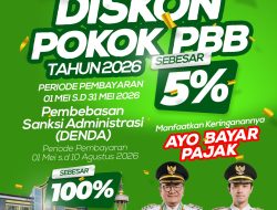 Kado Untuk Masyarakat di HUT Kota Jambi, Pemkot Jambi Keluarkan Kebijakan Diskon PBB dan Pembebasan Denda