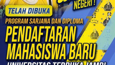 Kuliah Sambil Kerja? Universitas Terbuka Jambi Buka Pendaftaran Mahasiswa Baru