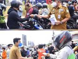 Bersama IWAKO, Pemkot Jambi Bagikan 5.000 Masker KN95 Gratis, Warga Diminta Waspadai Kualitas Udara