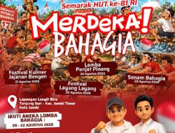 HUT RI ke-81 di Kota Jambi, Festival Jajanan Bengen hingga Lomba Layang-layang Siap Digelar